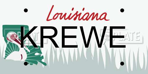KREWE Louisiana License Plate