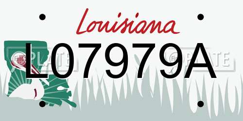 L07979A Louisiana License Plate