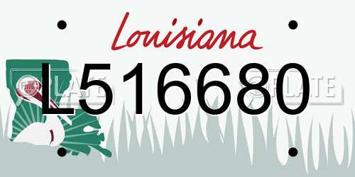 L516680 Louisiana License Plate