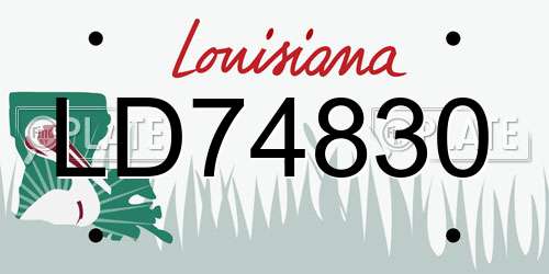 LD74830 Louisiana License Plate