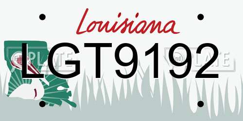 LGT9192 Louisiana License Plate