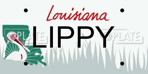 LIPPY Louisiana License Plate