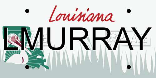 LMURRAY Louisiana License Plate