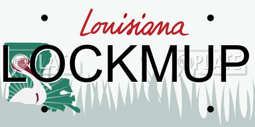LOCKMUP Louisiana License Plate