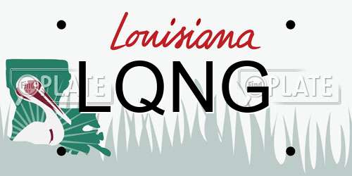 LQNG Louisiana License Plate
