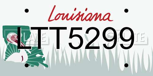 LTT5299 Louisiana License Plate