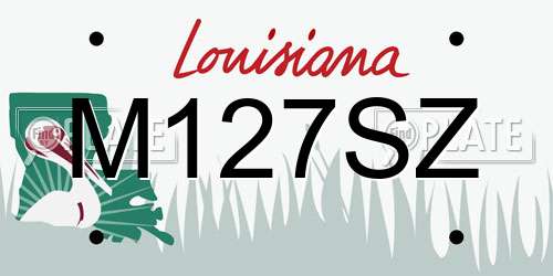 M127SZ Louisiana License Plate