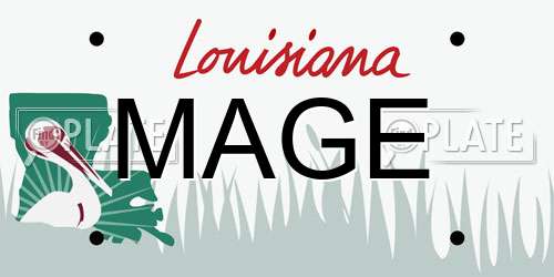 MAGE Louisiana License Plate