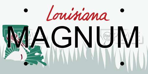 MAGNUM Louisiana License Plate