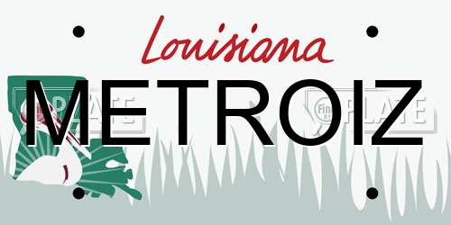 METROIZ Louisiana License Plate