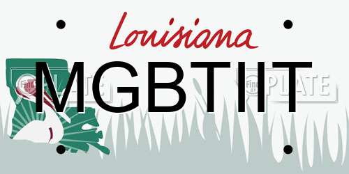 MGBTIIT Louisiana License Plate