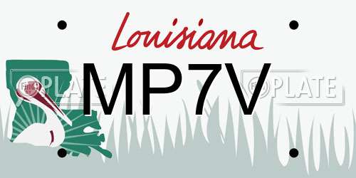 MP7V Louisiana License Plate
