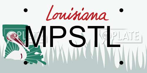 MPSTL Louisiana License Plate