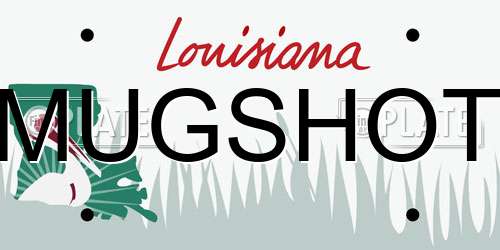 MUGSHOT Louisiana License Plate