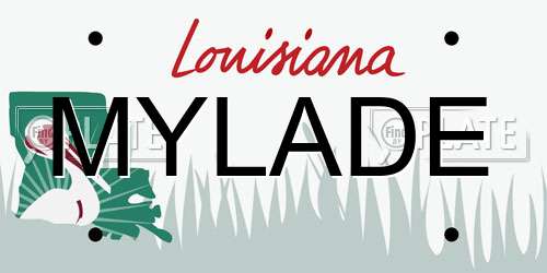 MYLADE Louisiana License Plate