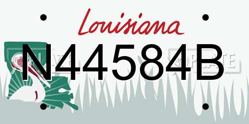 N44584B Louisiana License Plate