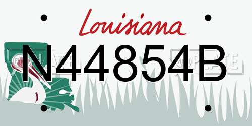 N44854B Louisiana License Plate