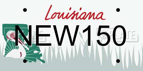 NEW150 Louisiana License Plate
