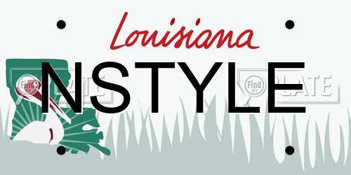 NSTYLE Louisiana License Plate