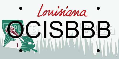 OCISBBB Louisiana License Plate