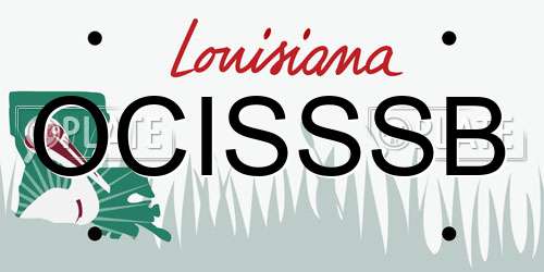 OCISSSB Louisiana License Plate
