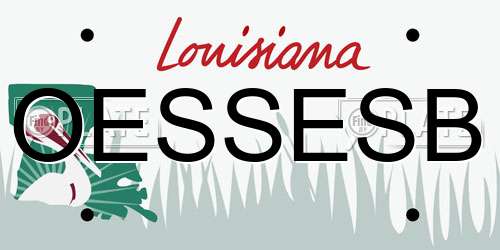 OESSESB Louisiana License Plate