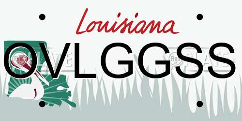 OVLGGSS Louisiana License Plate