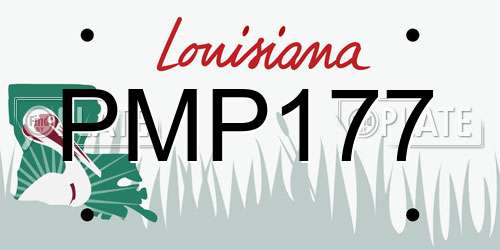 PMP177 Louisiana License Plate
