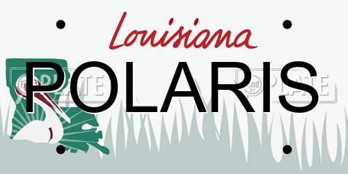 POLARIS Louisiana License Plate