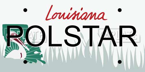 POLSTAR Louisiana License Plate