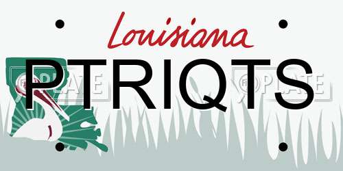 PTRIQTS Louisiana License Plate