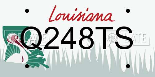 Q248TS Louisiana License Plate
