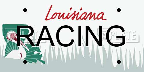 RACING Louisiana License Plate