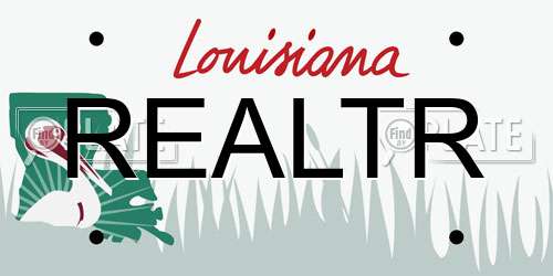 REALTR Louisiana License Plate