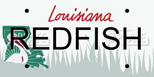 REDFISH Louisiana License Plate