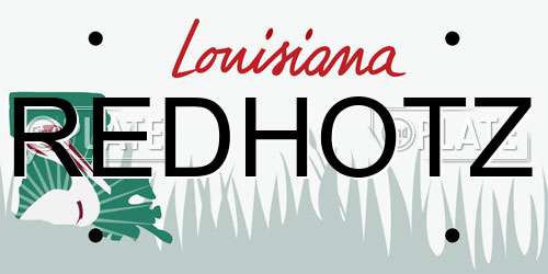REDHOTZ Louisiana License Plate
