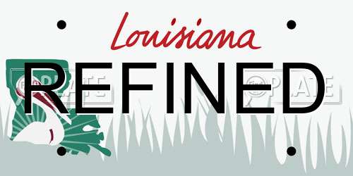 REFINED Louisiana License Plate