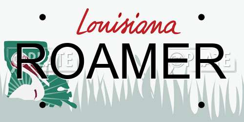 ROAMER Louisiana License Plate