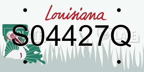 S04427Q Louisiana License Plate