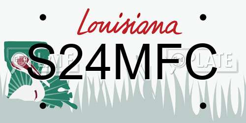 S24MFC Louisiana License Plate