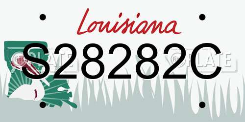 S28282C Louisiana License Plate