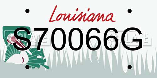 S70066G Louisiana License Plate