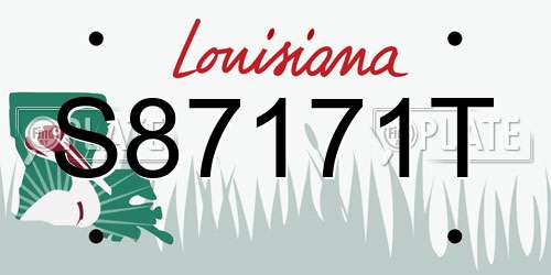 S87171T Louisiana License Plate