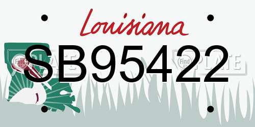SB95422 Louisiana License Plate