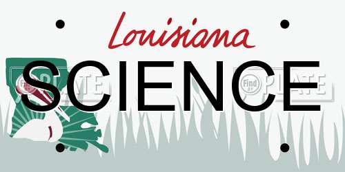 SCIENCE Louisiana License Plate
