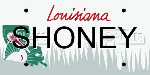 SHONEY Louisiana License Plate