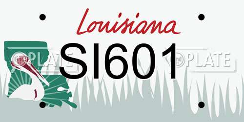 SI601 Louisiana License Plate