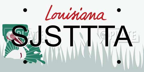 SJSTTTA Louisiana License Plate