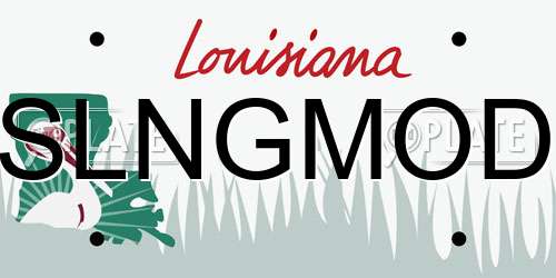 SLNGMOD Louisiana License Plate
