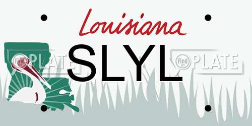 SLYL Louisiana License Plate